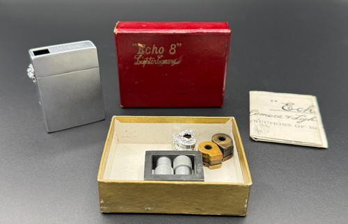 Echo 8 Lighter Camera - Red Spy Camera - Zippo VERY RARE, WW2 Korean War Vintage