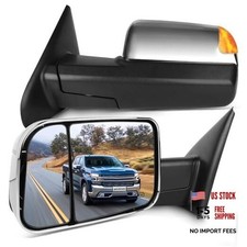 Towing Mirrors fit 2010-2017 for Ram 2500 2009-2017 for Dodge for Ram 1500