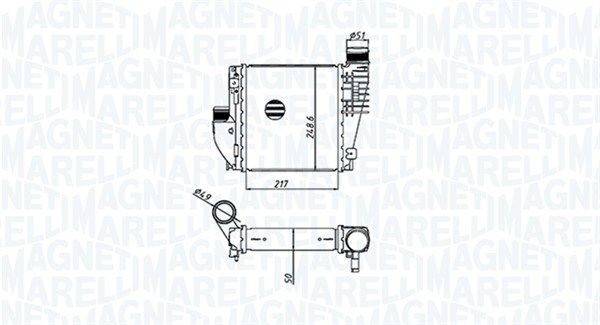 Neu - Magneti Marelli 351319205330 LadeluftküHler FüR CitroËN Ds Opel Peugeot-image