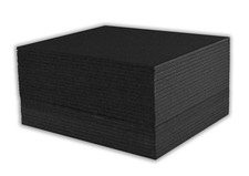 Mat Board Center, Pack of 50 8x10 3/16" BLACK Foam Core Backing Boards