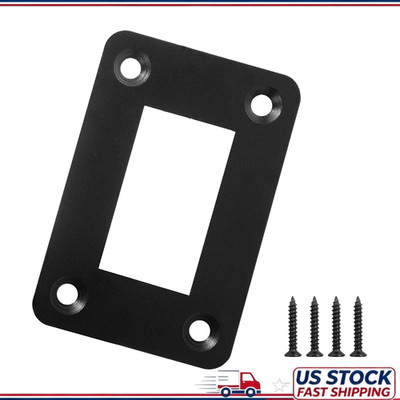 1 Gang Black Aluminum Rocker Switch Panel Housing Bracket Shell Car TSize: 1 Way