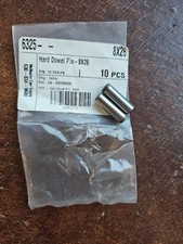 WO 2 PC 1" Dowel Pins Thru Hardened Alloy 8mm x 26mm