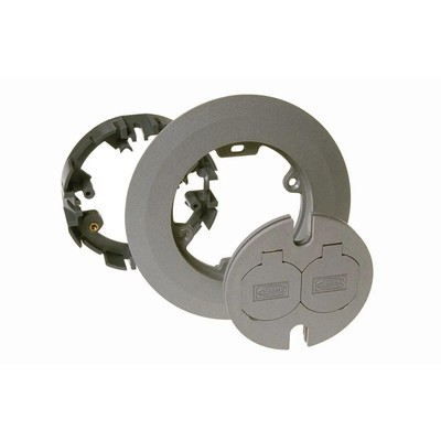 RACO 6299 Round Nonmetallic Cover Kit Two-Lift Lids for 5511 Floor Box, 6.5 in.