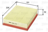 Valeo Luftfilter 585172 Filtereinsatz FüR Fiat Multipla VAN 186AXC1A 186BMC1A