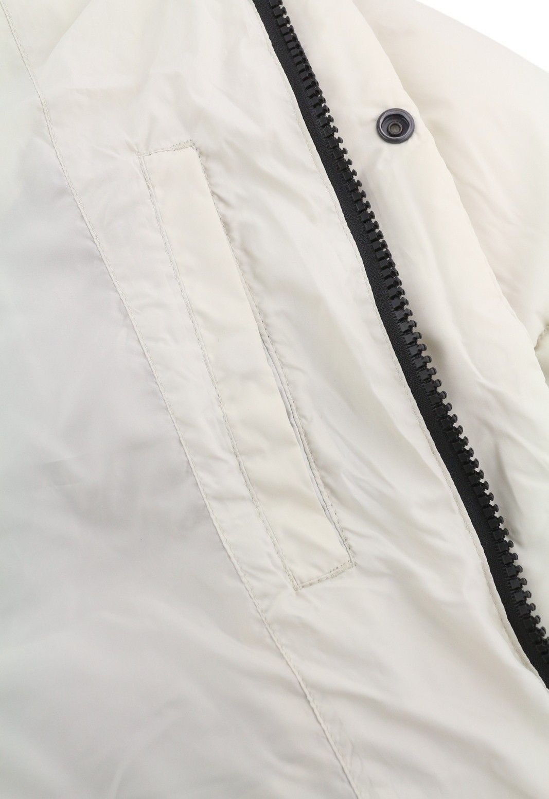 CALVIN KLEIN Disrupted Logo Men Jacket L White Quilted Hooded Insulated RRP365 * thumbnail 7