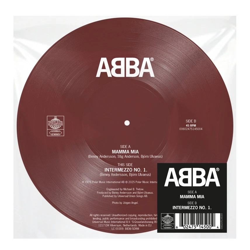 ABBA Mamma Mia/Intermezzo No.1 (Vinyl) 7" Single Picture Disc - Image 2 of 2