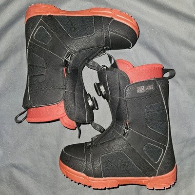 Salomon Titan M1 BOA Snowboard Boots Men s Size 7.5 Black / Red