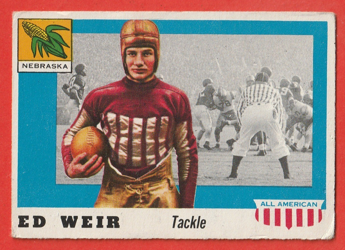 Ed Weir #3 (Football Cards 1955 Topps All American) — is it worth grading?
