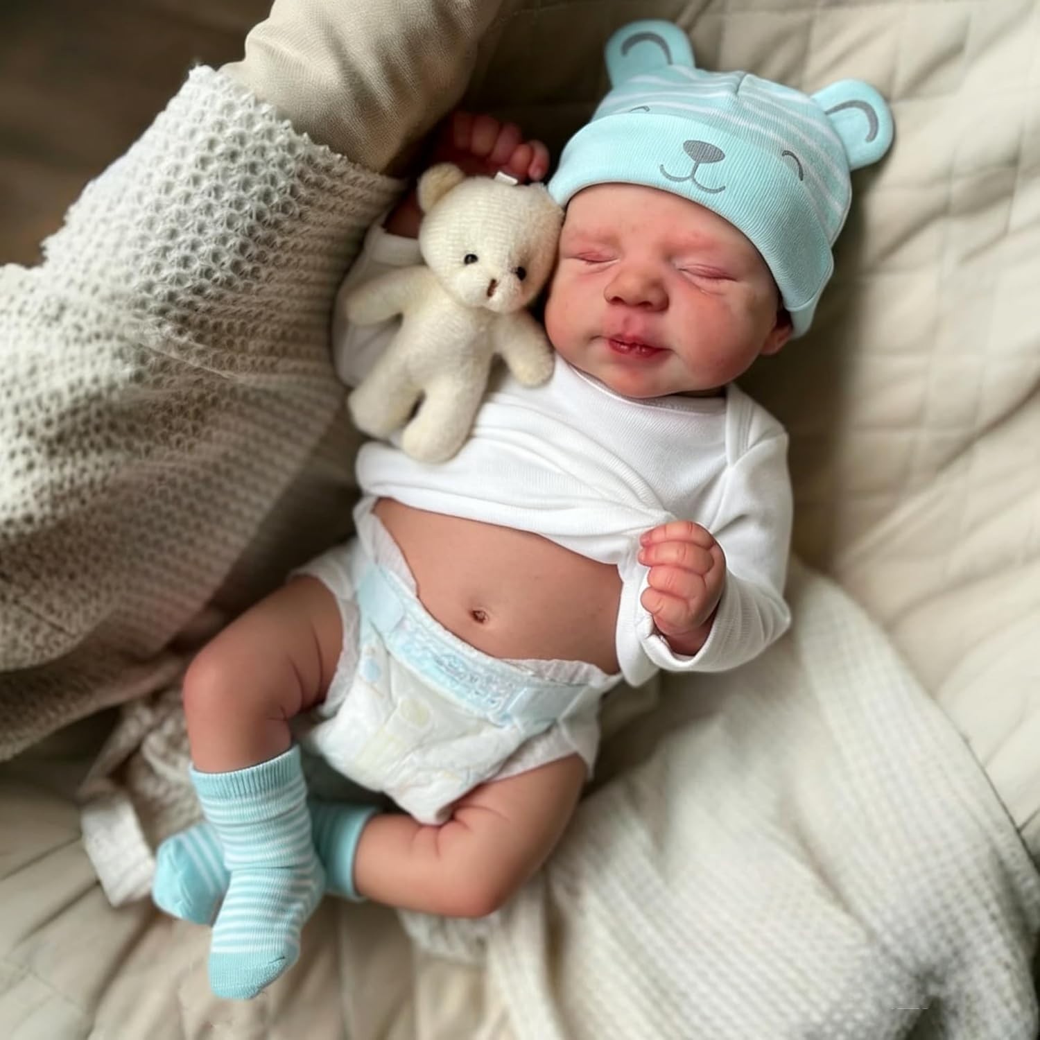 Boy 19 Inch Full Body Silicone Realistic Newborn Baby