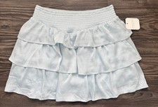Tier Ruffle Mini Skirt Cottagecore Boho Coquette Fairycore Prairie Beach Summer