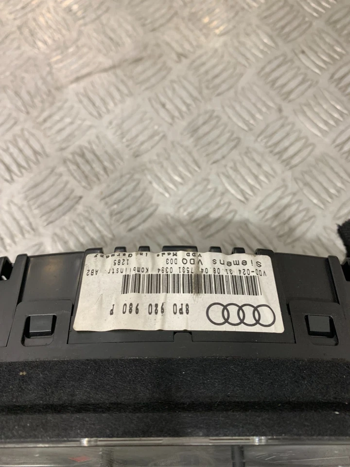 Audi A3 2007 8P velocímetro cuadro de instrumentos 8P0920980P #2 Foto 2 de 4