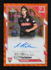 2025-26 Chrome Bundesliga Base Orange Wave Refractor 2/25 Sami Khedira Auto jg3