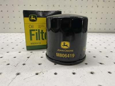 John Deere Engine Oil Filter M806419 OEM Spin-On Black Diesel New Genuine Box