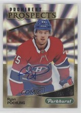 2019 Upper Deck Parkhurst Prominent Prospects Gold Ryan Poehling #PP-5 Auto n1u
