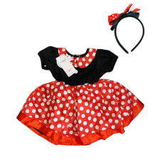 Kostüm Kinderkostüm Baby Minnie Maus, Kleid Mouse, 100