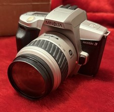 MINOLTA Maxxum 3 Date SLR Camera with AF 35-80 Lens Untested