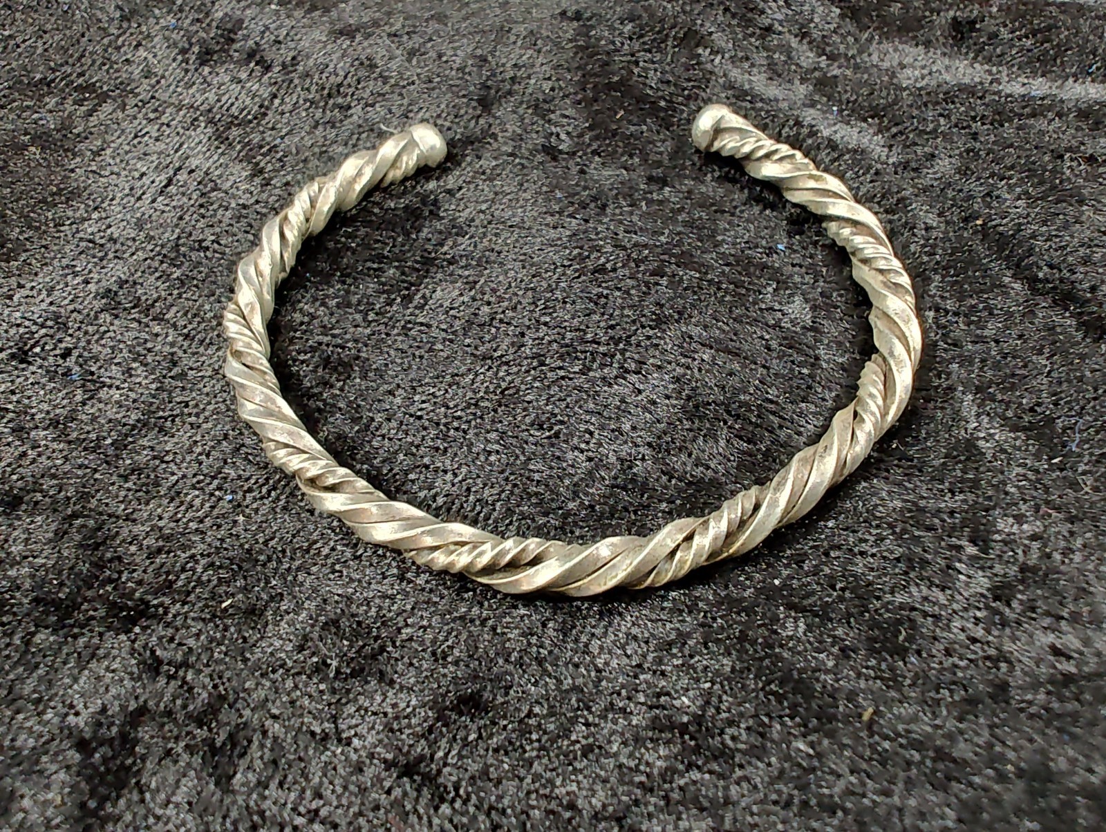 Sterling 925 Solid Silver Twisted Rope Bracelet 1… - image 2