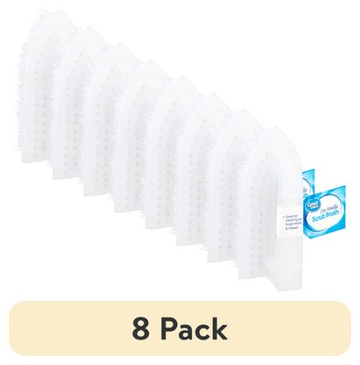 White, Iron Handle Multi-Purpose Cleaning Scrub Brush