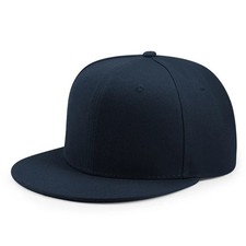Unisex Adjustable Baseball Snapback Hat Mens Peak Plain Flat Hip Hop Classic Cap