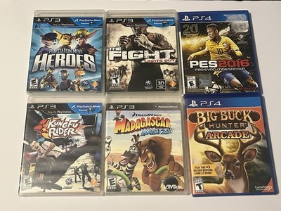PlayStation 3 & 4 Game Lot Move Heroes The Fight Kung Fu Madagascar PS3 PS4 CIB