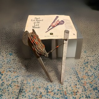 Vintage John Deere 1993 550 Mulch Master Residue Measuring Tool & Intro Brochure