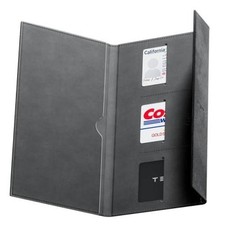 Tesla Car Registration and Insurance Holder Microfiber Leather, Magnetic