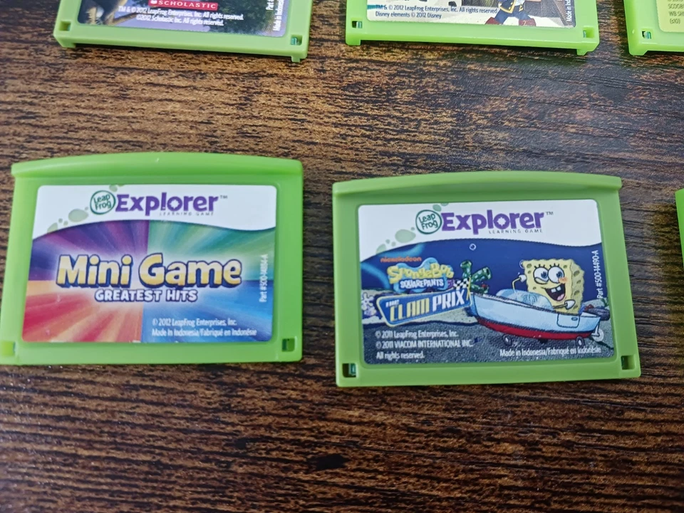 X6 LeapFrog Explorer Game Cartridges ●Disney ●SPONGEBOB ●Scooby-Doo ● Madagascar - Image 3 of 4