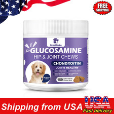 9 IN 1 Glucosamine Chondroitin Dog Hip  Joint Supplement Chicken Flavor Chews