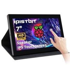 7 inch Portable Monitor, 1024x600 HDMI Raspberry Pi Screen, Dual-Speaker IPS ...