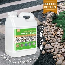 Kiesbinder 4L Mulchkleber Kieskleber f&uuml;r Kies Splitt Rindenmulch Garten