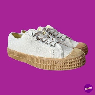 NOVESTA Star Master Canvas Sneaker Damen, Ecru Beige, UK 3 | EU 36
