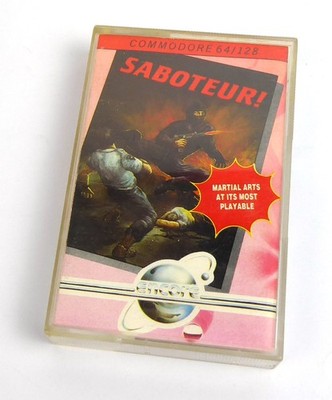 Commodore 64 C64 Spiel -- SABOTEUR (Encore/Elite) -- Tape