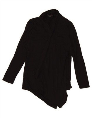 BCBGMAXAZRIA Damen Langarm Cardigan Oberteil UK 10 Small schwarz Viskose CN05
