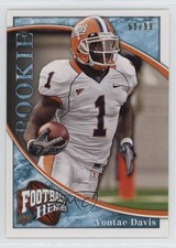 2009 Upper Deck Football Heroes Rookie Blue 51/99 Vontae Davis #171 12zm