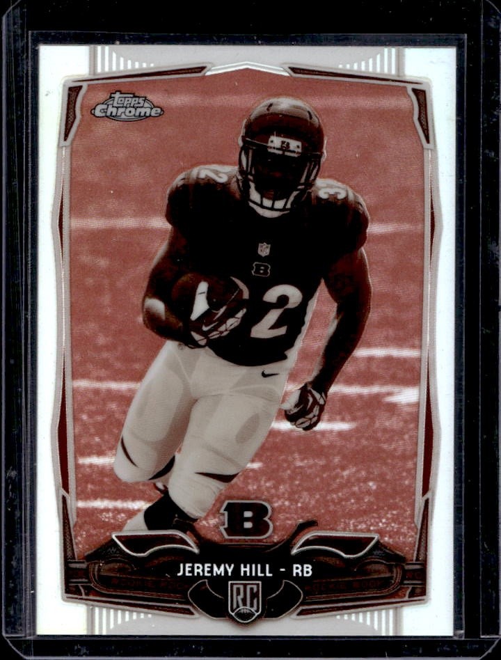 Jeremy Hill Topps Chrome #125 Sepia Refractor