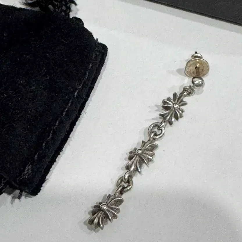 Chrome Hearts Drop Silver Earrings, Authentic, Pair