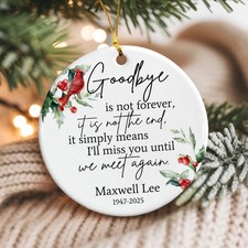 Personalized Memorial Christmas Ornament 2025, Gifts For Loss Of Loved One Or...