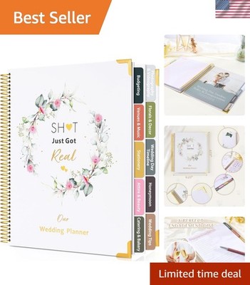 Wedding Planner Book and Organizer-196 Pages Bridal Wedding Planning Book wit...