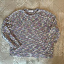vintage Alfred Dunner pastel chenille sweater
