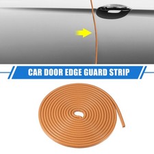 Car Door Edge Guard 16.4ft U Shape Rubber Trim Seal Strip Universal Pvc Orange
