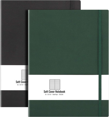 B5 College Ruled Notebook Softcover Journals (2-Pack)- AHGXG Large Composition N