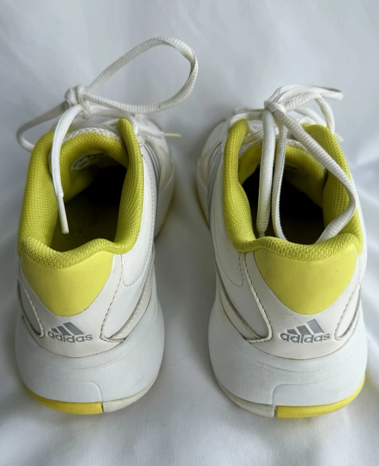 Zapatos para correr Adidas Adiprene para mujer blancos y amarillos neón - talla 8 Foto 3 de 4
