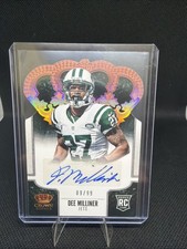 2013 Panini Crown Royale - Dee Milliner Silver Holo Die-Cut Crown Signatures /99