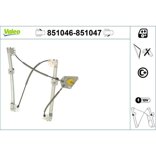 Valeo 851047 Fensterheber FüR VW Polo 6R1 6C1-image