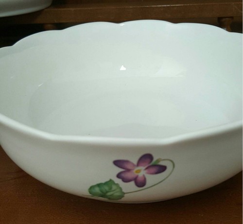 Ciotola per cereali Lenox Lantana modello viola a molla 6 1/2 pollici - Foto 2 di 4