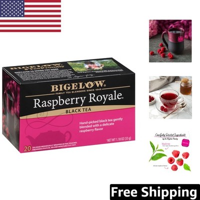Bigelow Raspberry Royale Black Tea Bags, 20 Count Each, 6-Pack Antioxidant Bliss