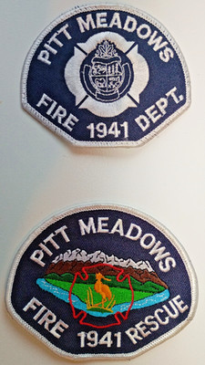 PITT MEADOWS FIRE RESCUE DEPARTMENT BRITISH COLUMBIA CANADA 1941 SHOULDER PATCH