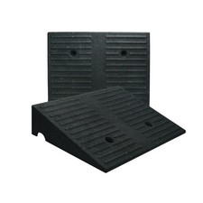 BriSunshine  3.9" Rise 2pack Rubber Curb Ramps for Angled Step Entry