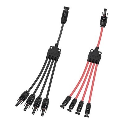 Electrical Photovoltaic Panel Cable Wire Connector 30A 1000V Y Branch Connector