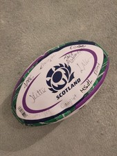 Signed rugby ball - Scotland's women national union team